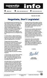 Negotiate, Don’t Legislate!