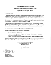 Cuba Delegation Atlantic