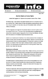 Abortion Rights are Human Rights