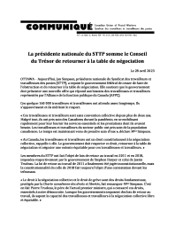 Communiqué: Grève AFPC