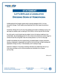 Let’s Applaud a Legislative Dressing Down of Homophobia