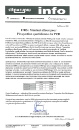 FFRS : Montant alloué pour l'inspection quotidienne du VCD