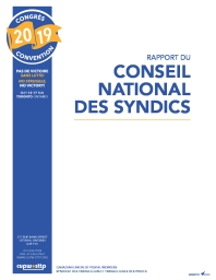 Rapport du Conseil national des syndics (2019)