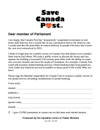 Send a message to your MP: Print and mail (postage is free!)